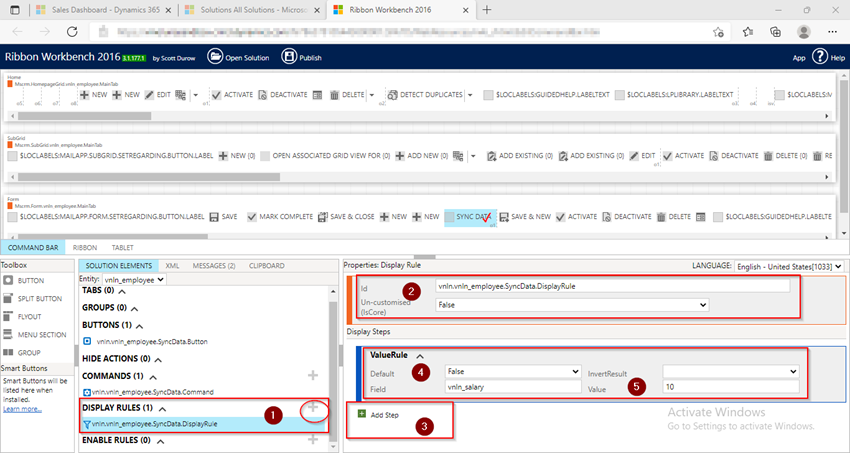 Ribbon Workbench in Dynamics 365